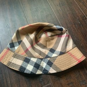 Burberry Bucket Hat Tan plaid